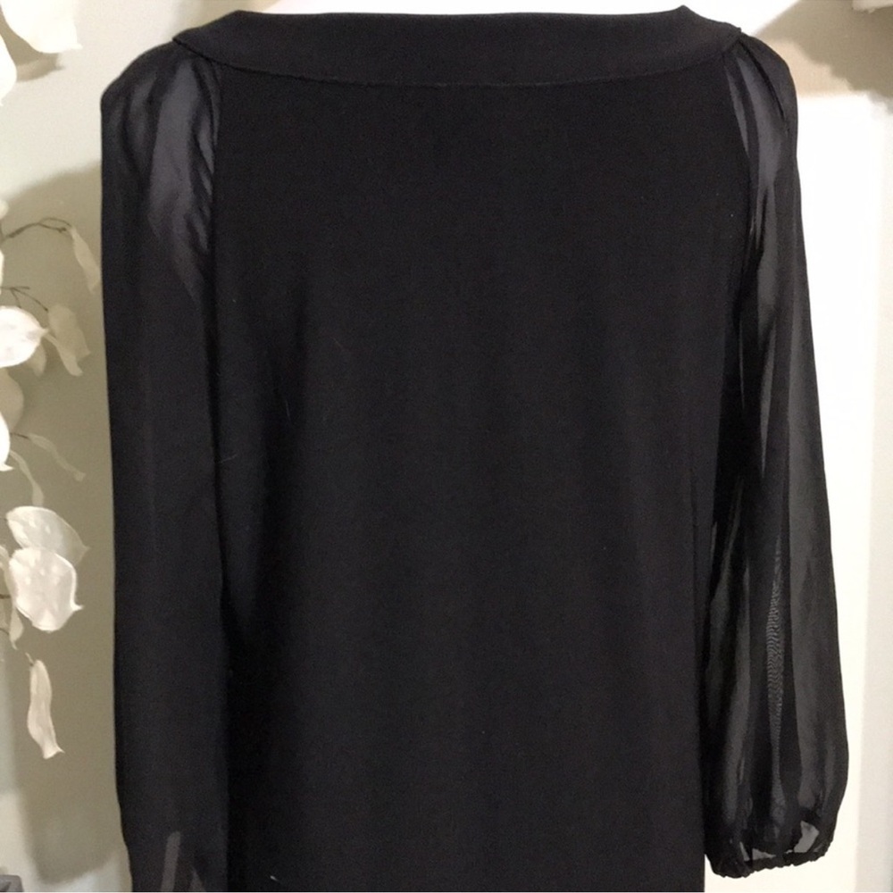Elegant WHBM Bejeweled Collar Dress - Black - Picture 6 of 7